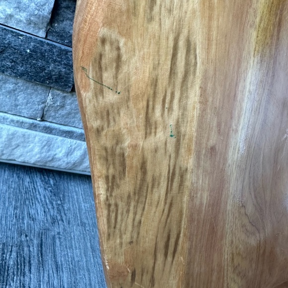 Natural Wooden Divided Serving Platter Hand Crafted Art Extra Large Size - Picture 13 of 15